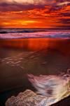 Sunset Reflection on Beach 1, Cape May, NJ