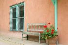 Exterior Of An Adobe Building, Taos, New Mexico