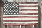 Worn Wooden American Flag, Fire Island, New York