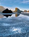 Morning Light On Rocks At Meyers Beach, Oregon