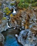 Stair Creek Falls Along The Rogue River, Oregon