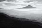 Smoke In The Hood River Valley, Oregon (BW)