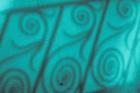 Fence Pattern On A Teal Wall, South Carolina