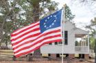 Betsy Ross Flag At The Craven House In Historic Camden, South Carolina