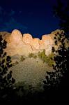 Mount Rushmore National Memorial Lit Up, South Dakota