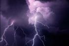 Composite Of Cloud-To-Cloud Lightning Bolts