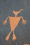 Detail Of A Duck Headed Man Petroglyph, Utah