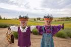 Scarecrows at a lavendar farm in SE Washington