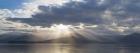 Panoramic Composite Of God Rays Over The Hood Canal