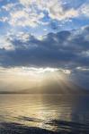 God Rays Over Hood Canal, Washington State