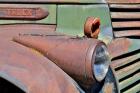 Headlight On Old Truck Detail In Sprague, Washington State