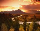 Teton Range at Sunset, Grand Teton National Park, Wyoming