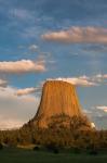Devil's Tower National Monument At Sunset, Wyoming