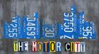Detriot City Skyline License Plate