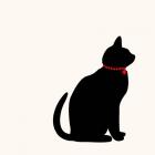 Cat with Red Necklace