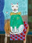 Cat with Green Shirt