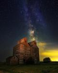 Sunset Over Grain Elevator