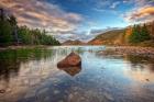 Autumn Dusk at Jordan Pond