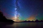 Milky Way Tetons Jackson Lake