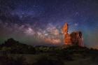 Milky Way behind Balanced Rock