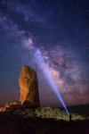 Milky Way behind Chimney Rock