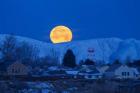 Moonset Oquirrh Mountain 1235