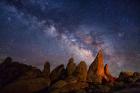 Milky Way over pinnacles Alabama Hills