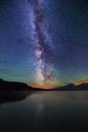 Milky Way over Tetons Jackson Lake