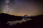 Stars over Tetons at Oxbow