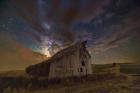 Milky Way Clouds thru Barn at St. Charles