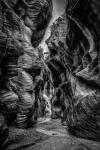 Slot Canyon Utah 8 Black & White