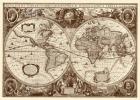 Nova Totius Terrarum Orbis Tabula (sepia)