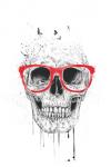 Skull With Red Glasses