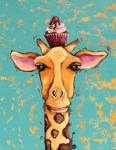 Giraffe With Cherry on Top