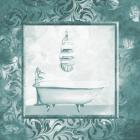 Calm Teal Vintage Bath