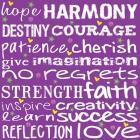 Hope Harmony Destiny - Purple