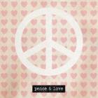 Peace - Pink Hearts
