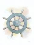 Watercolor Ship's Wheel