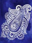 Indigo Paisley I