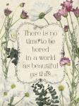 Pressed Floral Quote I