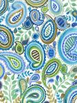 Blue & Green Paisley I