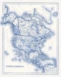 North America in Shades of Blue