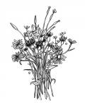 Black & White Bouquet I