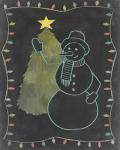 Chalkboard Snowman I