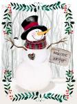 Folk Snowman Forest I