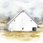 White Barn Watercolor IV