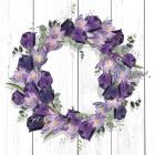 Purple Tulip Wreath I