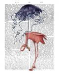 Flamingo and Parasol