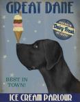 Great Dane, Black, Ice Cream