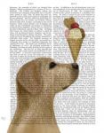 Yellow Labrador Ice Cream